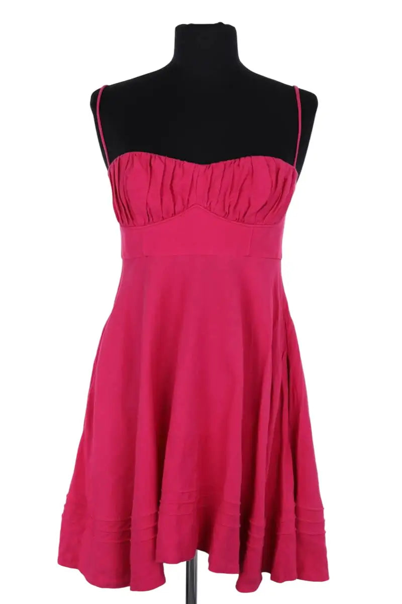 Robe Shona Joy Rose en Lin, taille S - Seconde Main