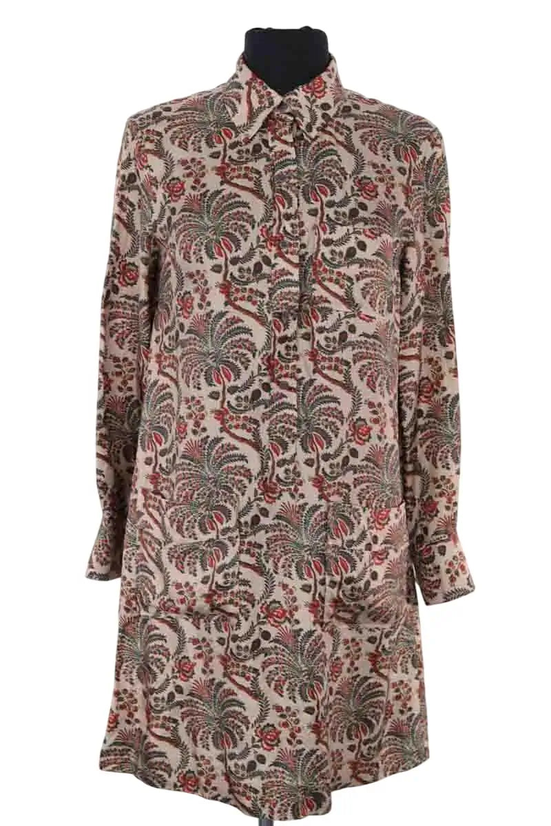 Robe Soeur Beige en Soie, taille XS - Seconde Main