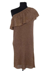 Robe Soeur Jagger Doré en Viscose, taille M - Seconde Main