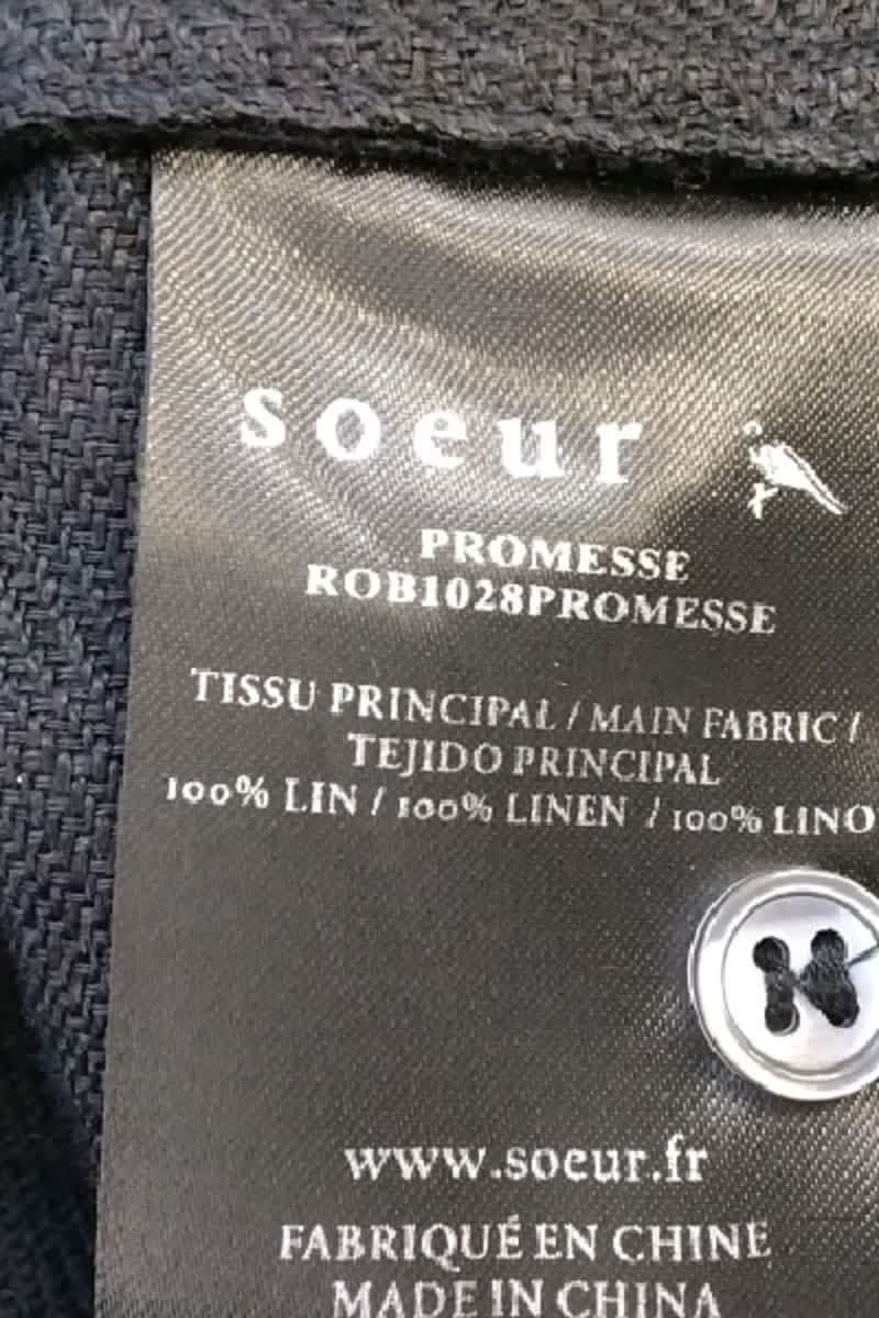 Robe Soeur Marine en Lin