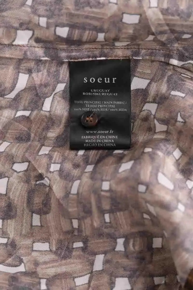 Robe Soeur Marron en Soie