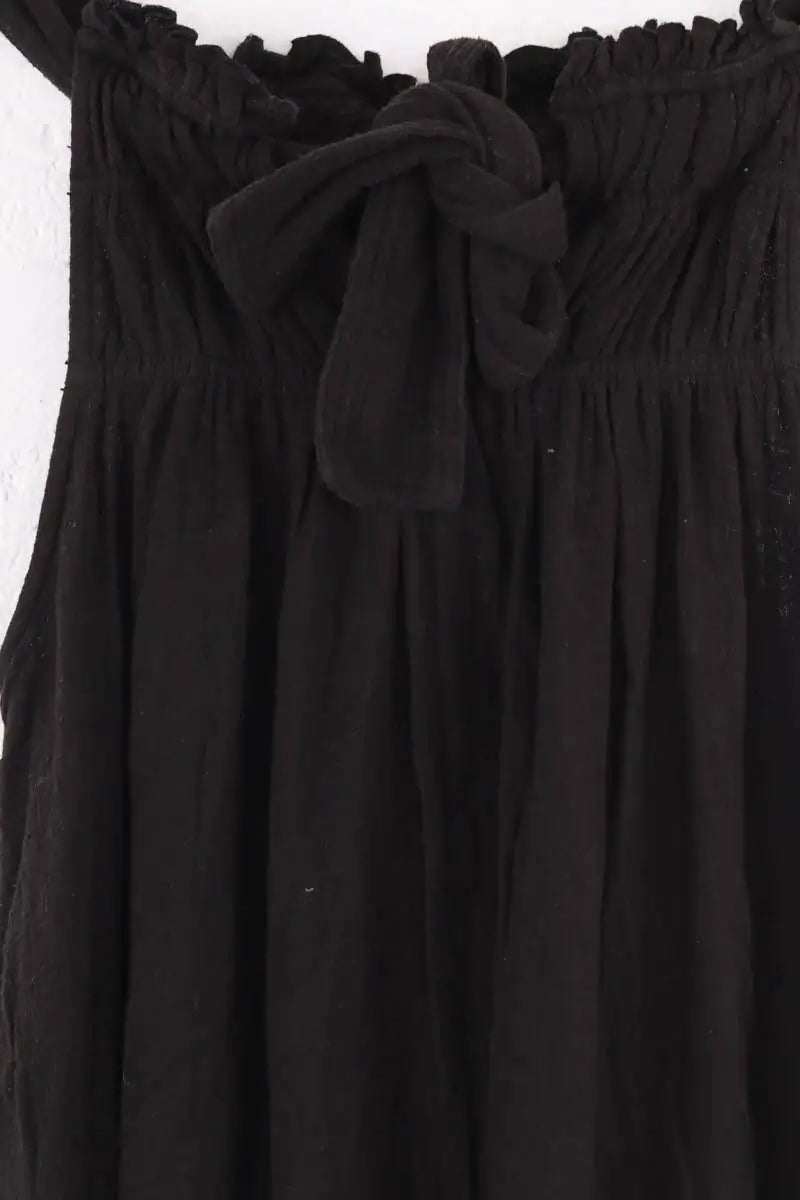 Robe Soeur Ponza Noir en Coton