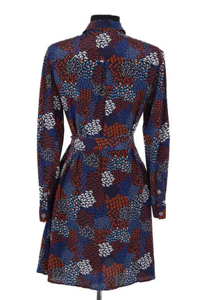 Robe Soi Bleu en Soie