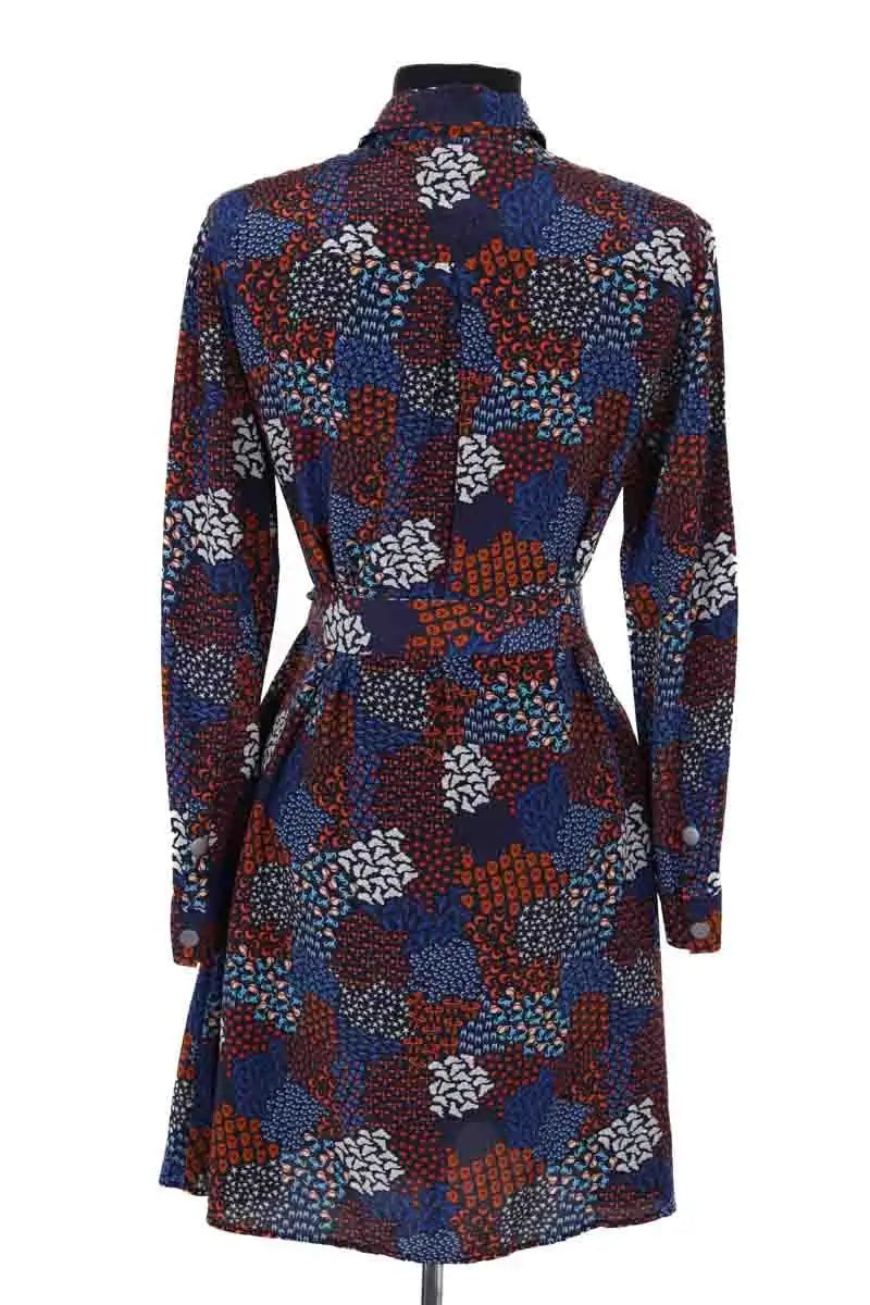 Robe Soi Bleu en Soie