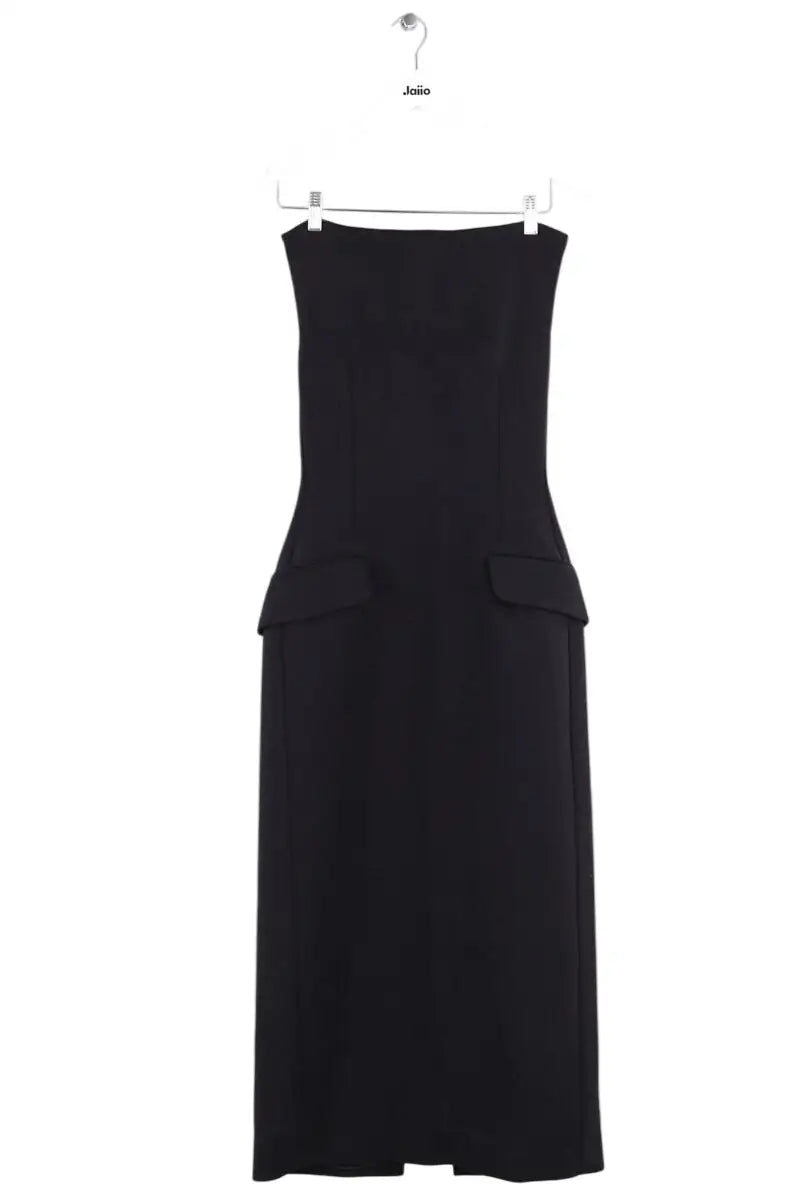 Robe Sportmax Noir en Synthétique, taille M - Seconde Main