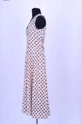 Robe Tara Jarmon Beige en Synthétique