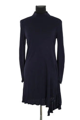 Robe Tara Jarmon Bleu en Viscose, taille M - Seconde Main