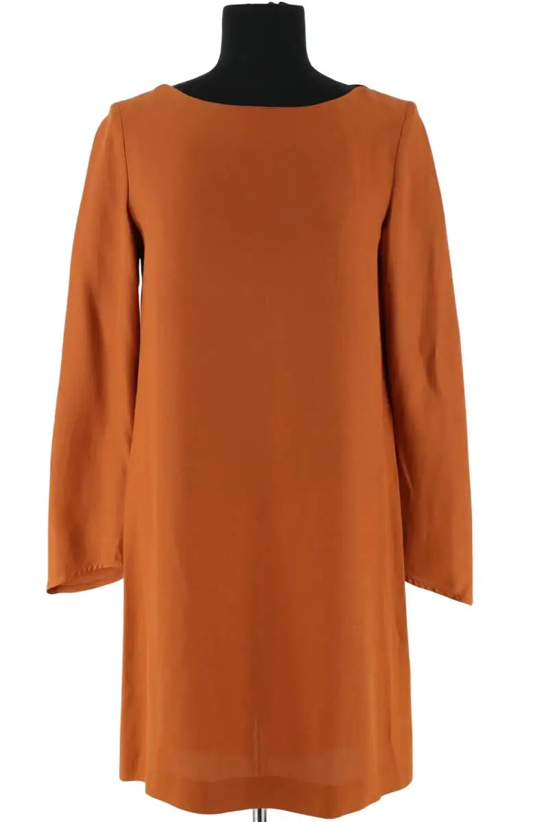 Robe Tara Jarmon Camel en Synthétique, taille M - Seconde Main