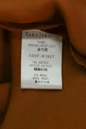 Robe Tara Jarmon Camel en Synthétique