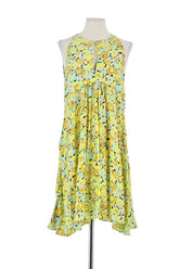 Robe Tara Jarmon Jaune en Soie, taille M - Seconde Main