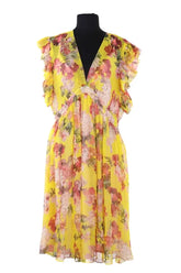 Robe Tara Jarmon Jaune en Synthétique, taille XL - Seconde Main