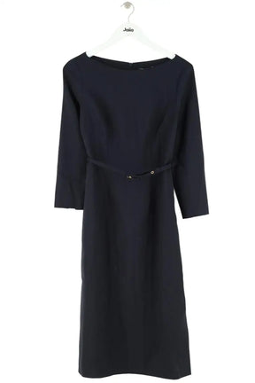 Robe Tara Jarmon Marine en Laine, taille S - Seconde Main