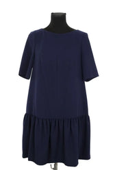 Robe Tara Jarmon Marine en Polyester, taille L - Seconde Main