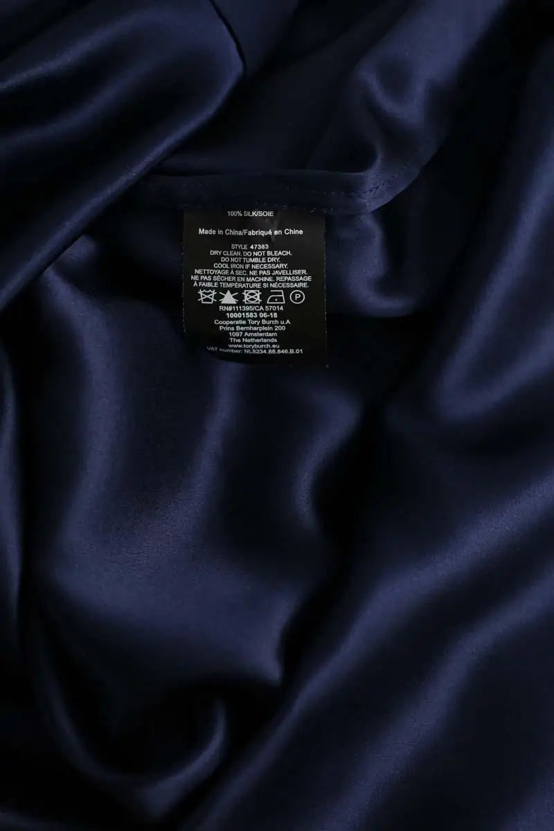 Robe Tara Jarmon Marine en Soie