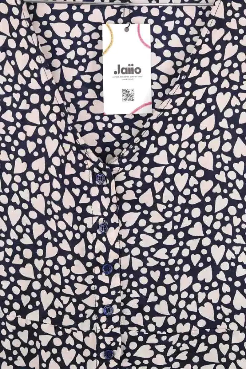 Robe Tara Jarmon Marine en Viscose