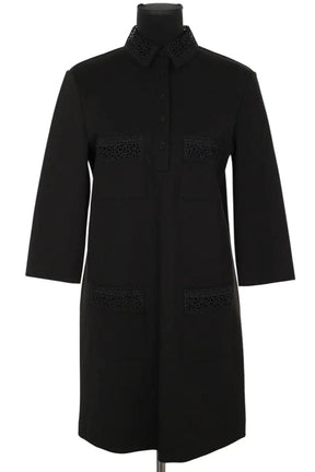 Robe Tara Jarmon Noir en Coton, taille S - Seconde Main