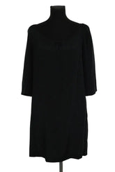 Robe Tara Jarmon Noir en Soie, taille L - Seconde Main