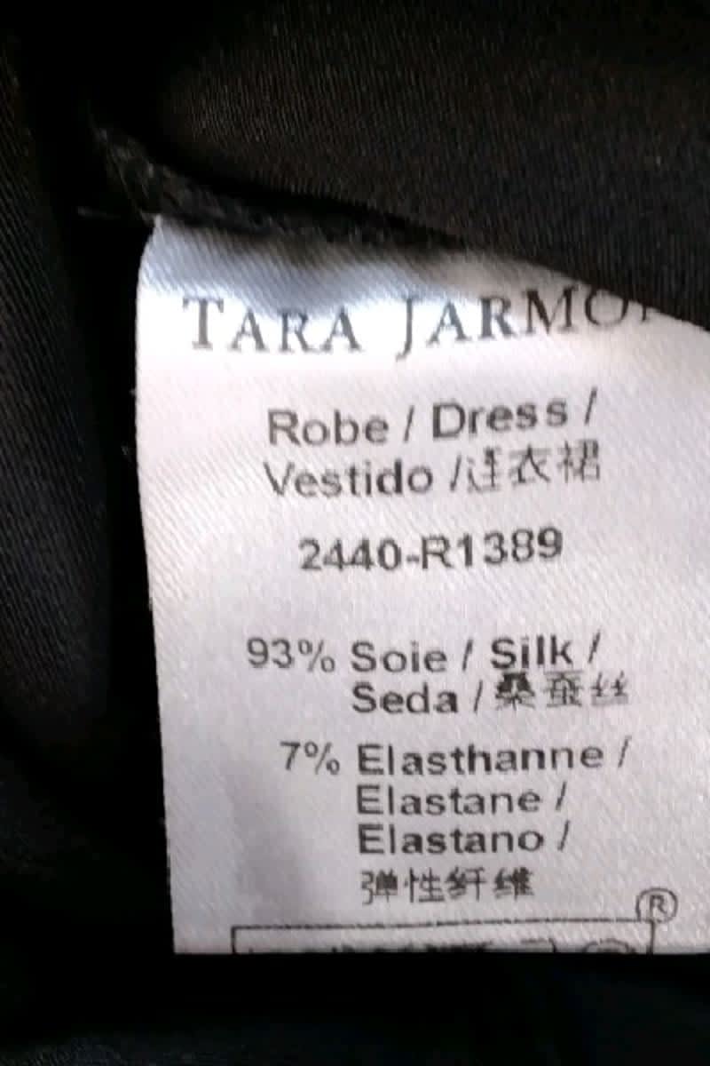 Robe Tara Jarmon Noir en Soie