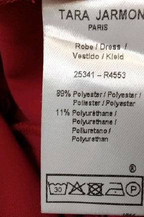Robe Tara Jarmon Rouge en Polyester