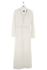 Robe The Kooples Blanc en Coton, taille S - Seconde Main
