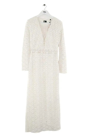 Robe The Kooples Blanc en Coton, taille S - Seconde Main
