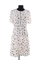 Robe The Kooples Blanc en Soie, taille XS - Seconde Main