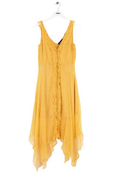 Robe The Kooples Jaune en Soie, taille S - Seconde Main