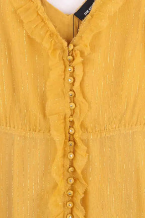 Robe The Kooples Jaune en Soie