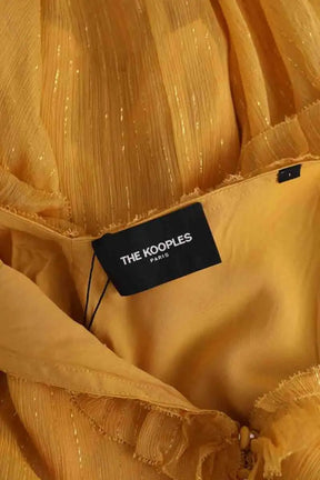 Robe The Kooples Jaune en Soie