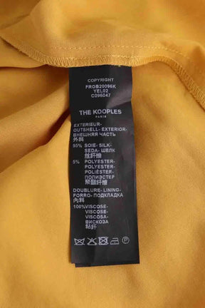 Robe The Kooples Jaune en Soie