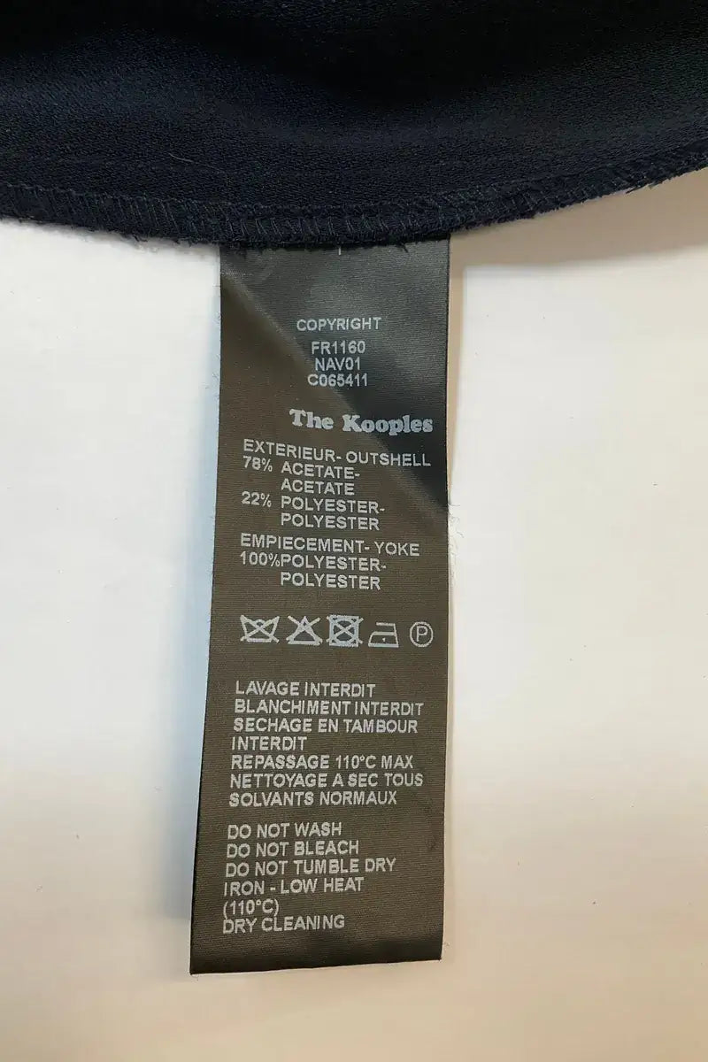 Robe The Kooples Marine en Synthétique