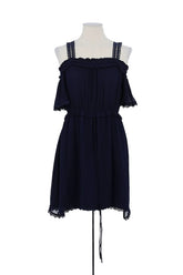 Robe The Kooples Marine en Synthétique, taille S - Seconde Main