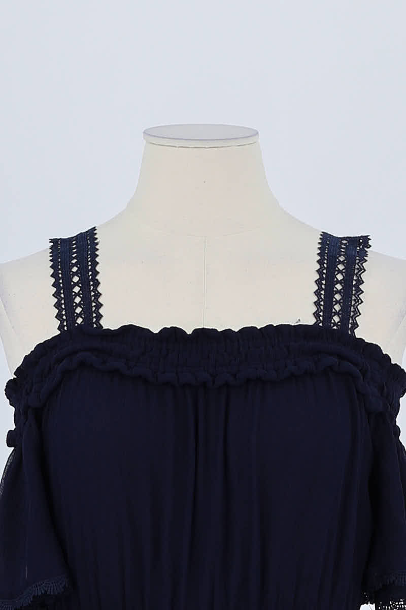 Robe The Kooples Marine en Synthétique