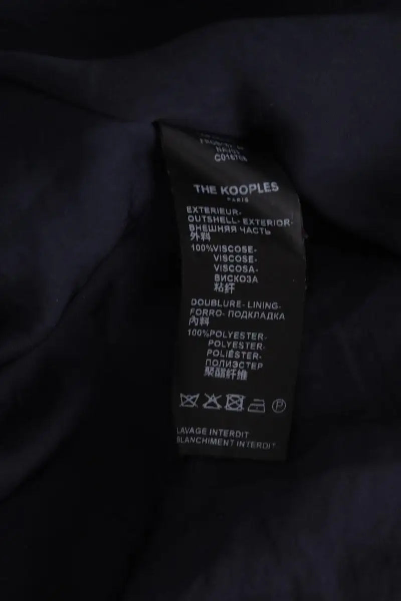 Robe The Kooples Marine en Viscose