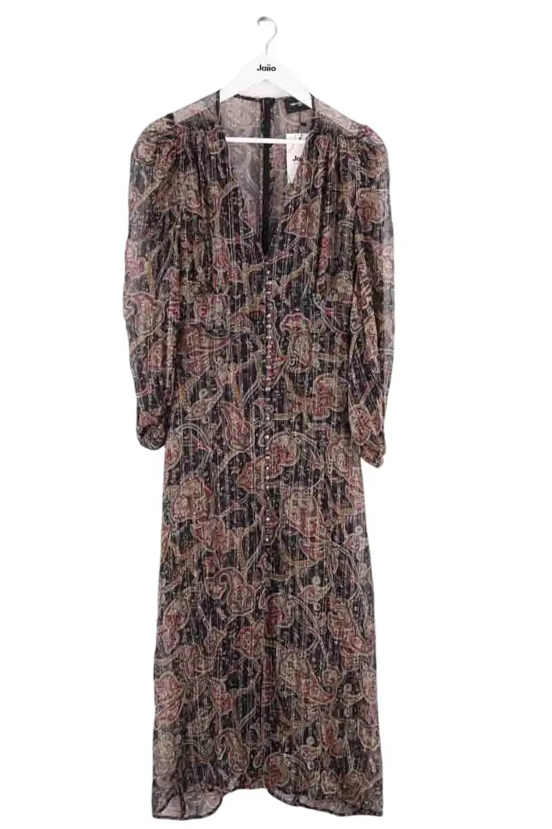 Robe The Kooples Noir en Soie, taille M - Seconde Main