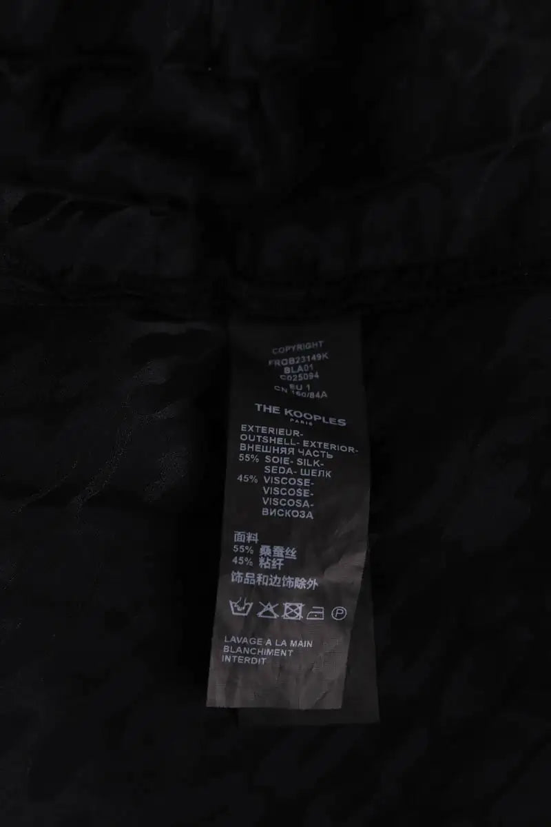 Robe The Kooples Noir en Soie