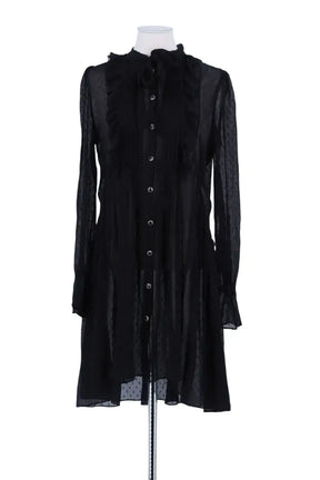 Robe The Kooples Noir en Soie, taille XS - Seconde Main