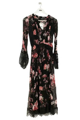 Robe The Kooples Noir en Soie, taille XXS - Seconde Main