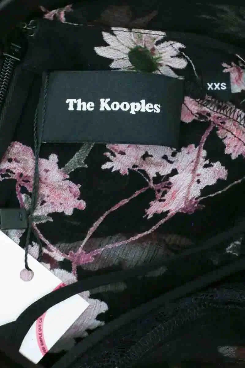 Robe The Kooples Noir en Soie