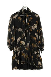 Robe The Kooples Noir en Synthétique, taille L - Seconde Main
