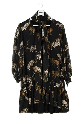Robe The Kooples Noir en Synthétique, taille L - Seconde Main