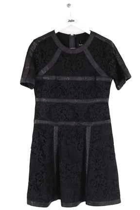 Robe The Kooples Noir en Synthétique, taille L - Seconde Main