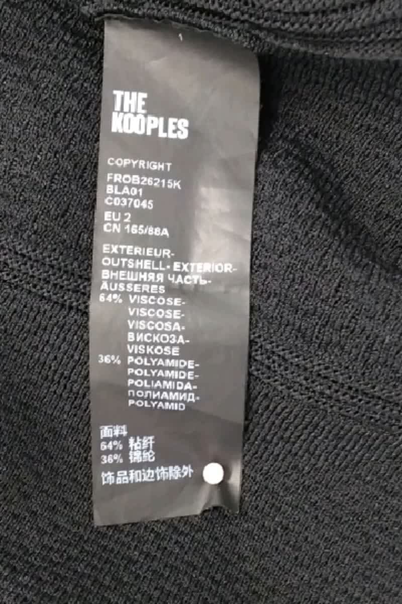 Robe The Kooples Noir en Viscose
