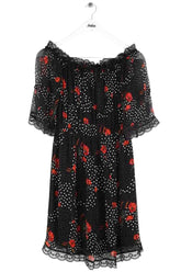Robe The Kooples Noir en Viscose, taille S - Seconde Main
