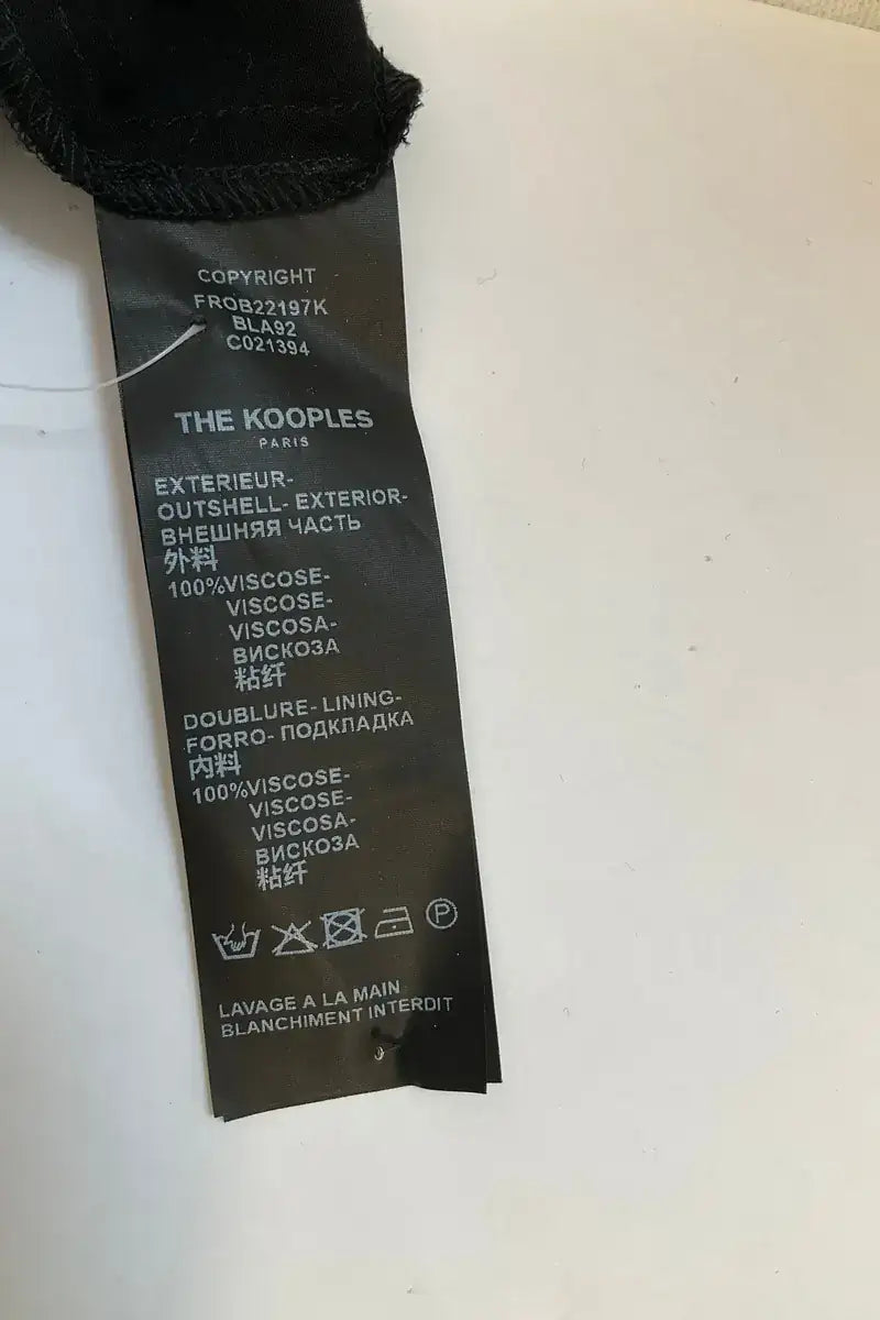 Robe The Kooples Noir en Viscose