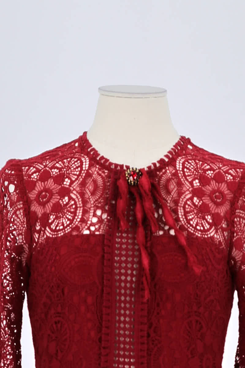 Robe The Kooples Rouge en Coton