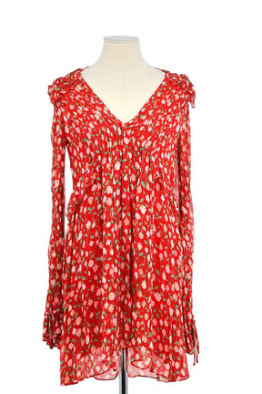 Robe The Kooples Rouge en Viscose, taille S - Seconde Main