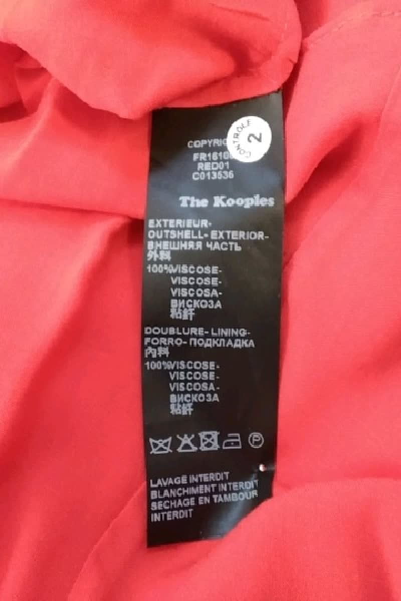 Robe The Kooples Rouge en Viscose