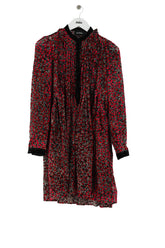 Robe The Kooples Rouge en Viscose, taille XS - Seconde Main