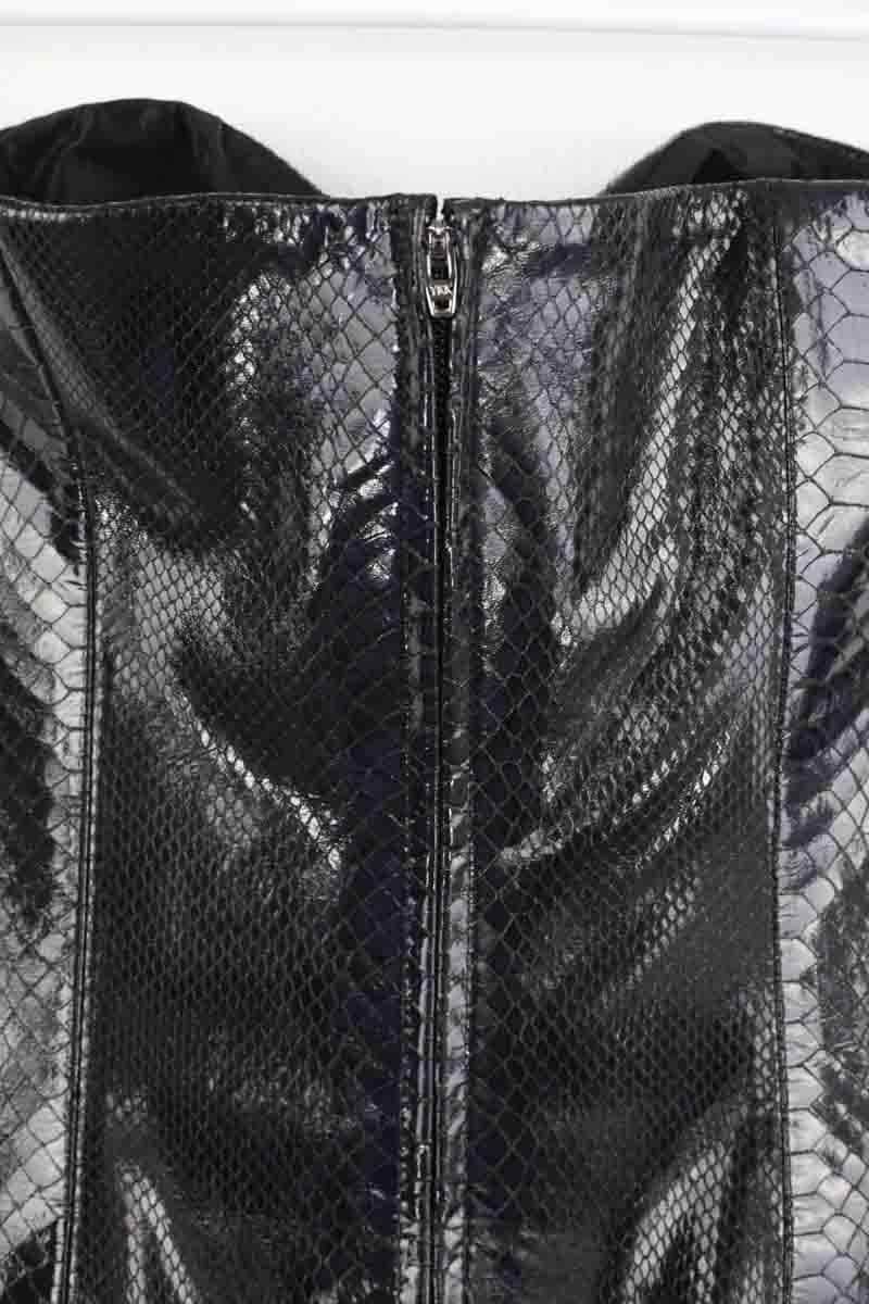Robe The New Arrivals Ilkyaz Ozel Rochelle mini Noir en Cuir